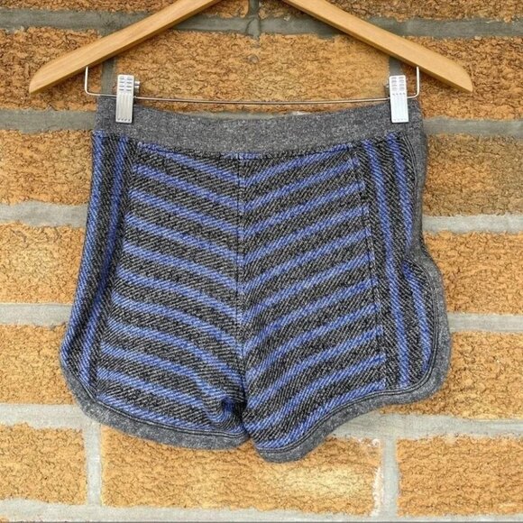 T By Alexander Wang Set Blue Striped Long Sleeve Sweatshirt and shorts XS - Picture 13 of 13